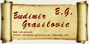 Budimir Grasilović vizit kartica